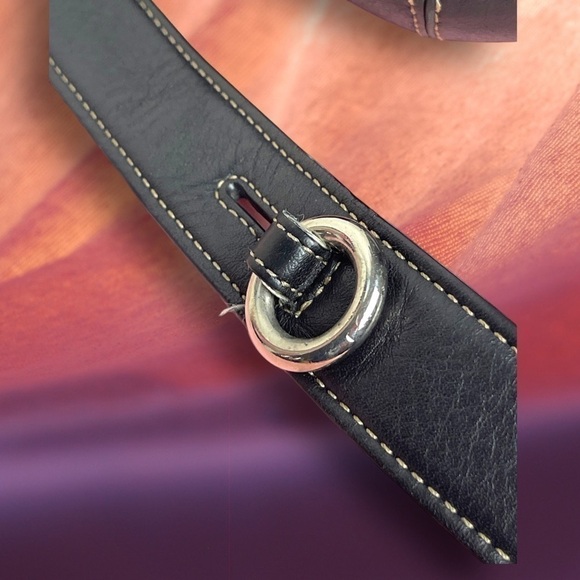 Authentic Coach Signature Black Jacquard Duffle Shoulder Bag - Picture 10 of 16